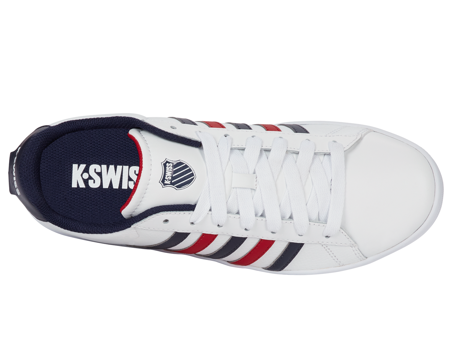 04413-983-M | COURT TIEBREAK II | WHITE/PEACOAT/SAMBA RED