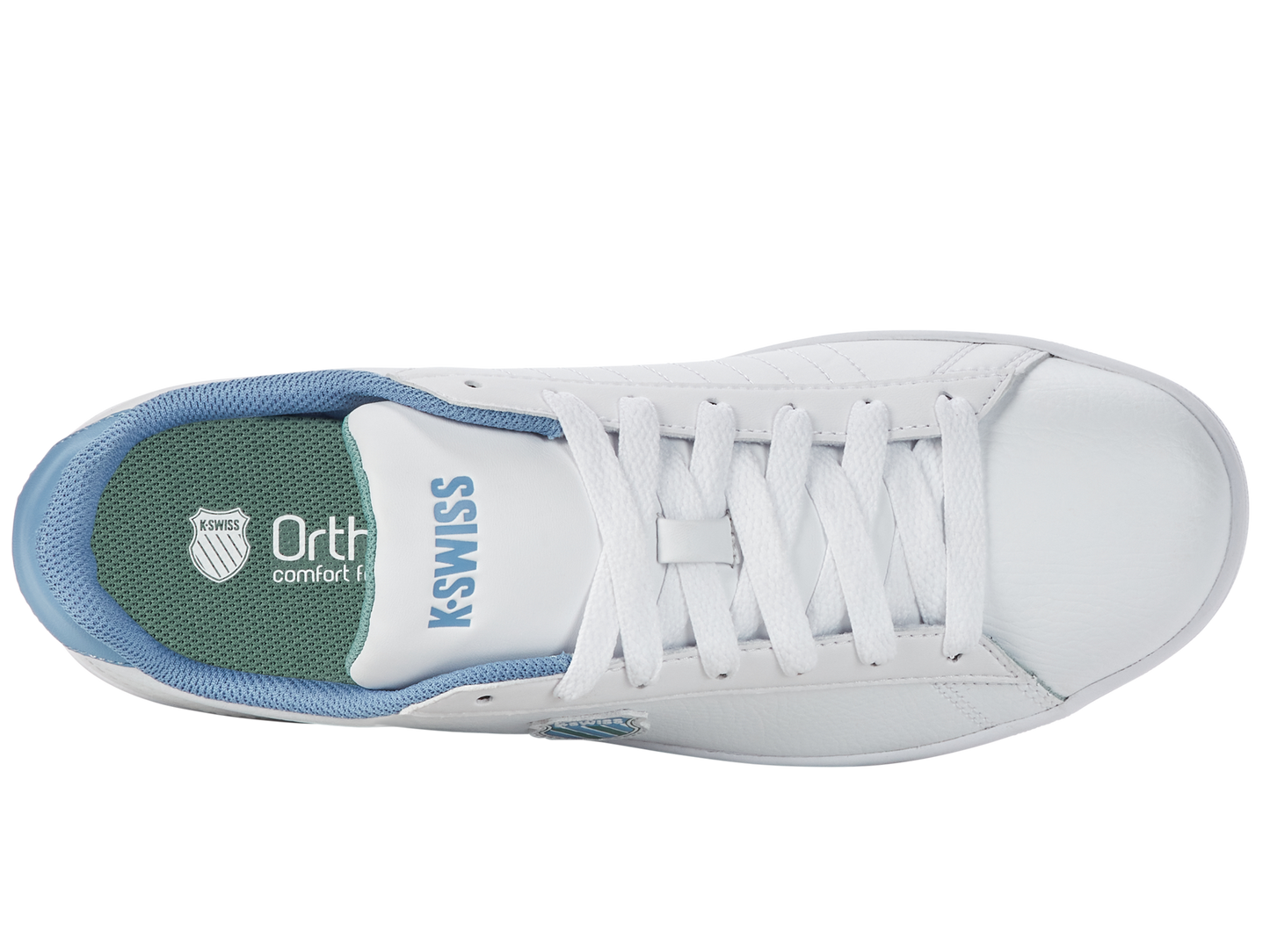 06599-943-M | COURT SHIELD | WHITE/ASHLEIGH BLUE/BERYL GREEN