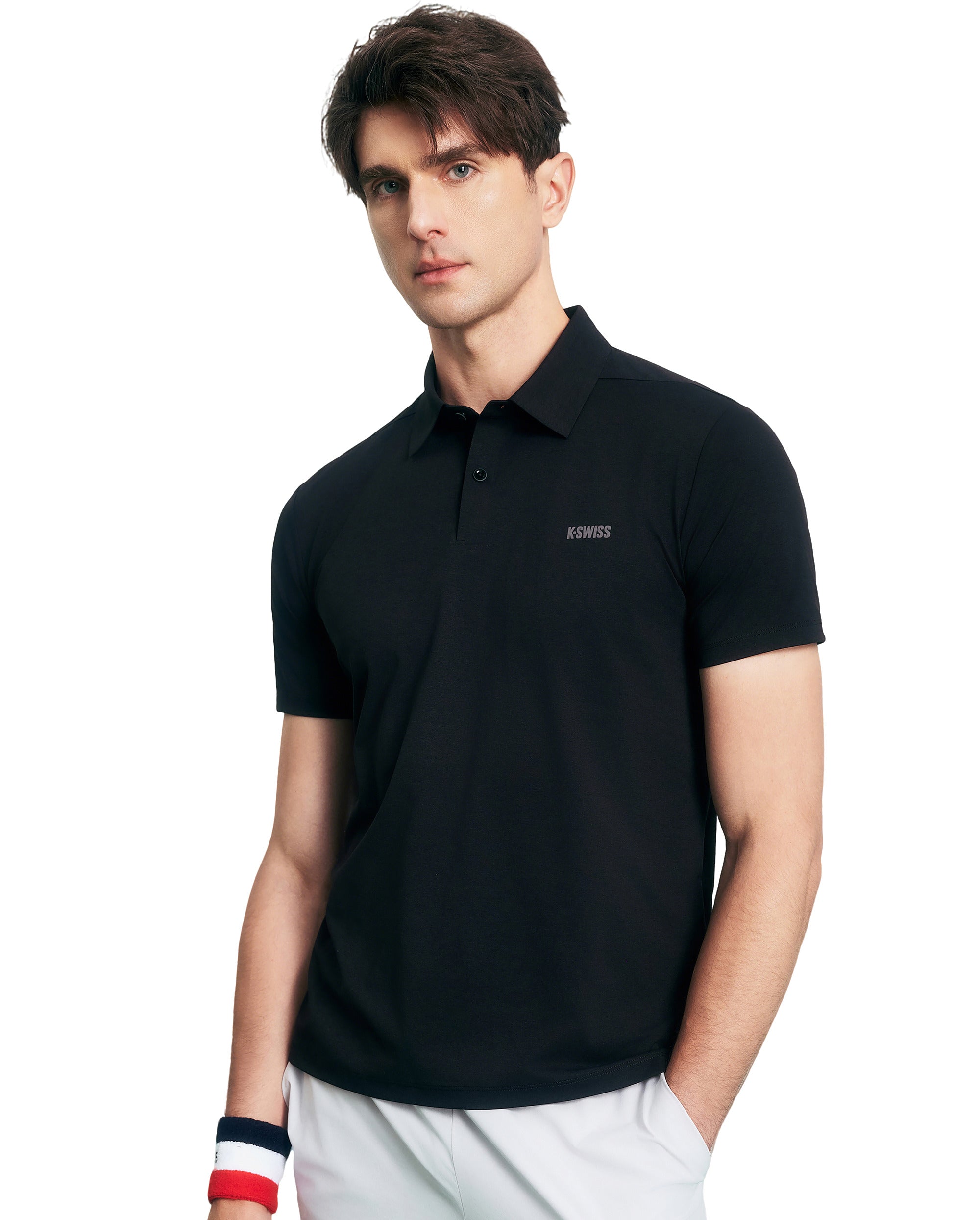 AB PLUS POLO SHIRT 【FPWS-2103】【黒】【抗菌】 AB PLUS POLO SHIRT 【FPWS-2103】【黒】【抗菌】 Men's regular