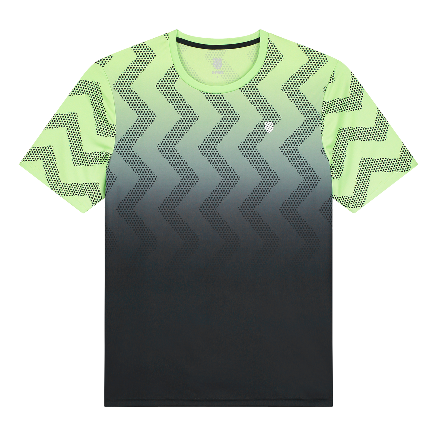 104911-333 | HYPERCOURT PRINT CREW | SOFT NEON GREEN / BLUE GRAPHITE