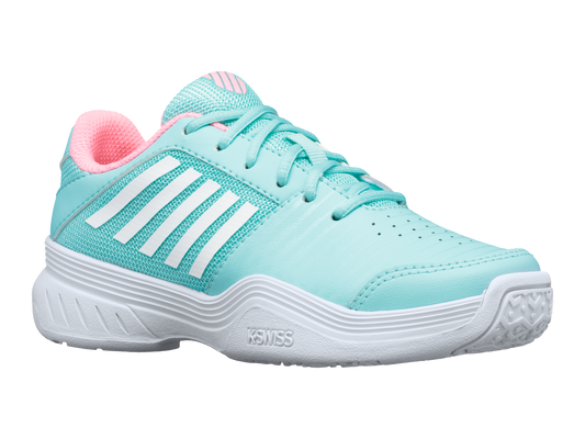 56609-437-M | COURT EXPRESS OMNI | ARUBA BLUE/SOFT NEON PINK/WHITE