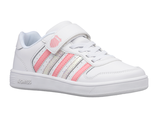 57006-142-M | COURT PALISADES STRAP | WHITE/FLAMINGO/DISCO