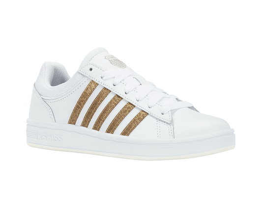 96154-158-M | COURT WINSTON | WHITE/GOLD PANTHER