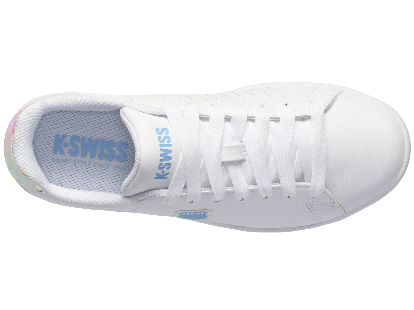 96599-161-M | COURT SHIELD | WHITE/CHAMBRAY BLUE/SAND CORAL