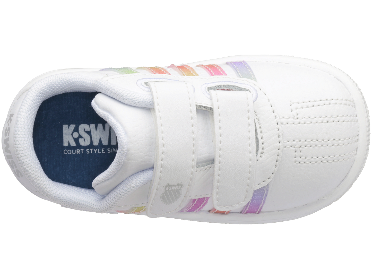 27004-103-M | CLASSIC PRO EL STRAP | WHITE/PASTEL RAINBOW