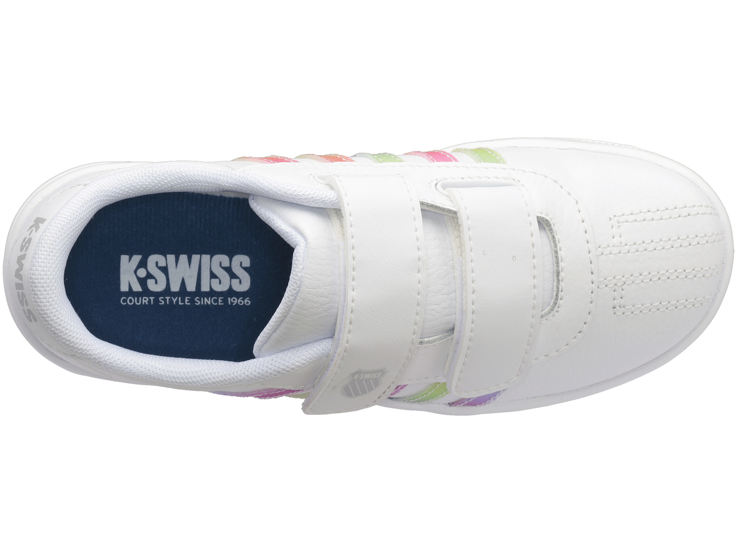 57005-103-M | CLASSIC PRO STRAP | WHITE/PASTEL RAINBOW