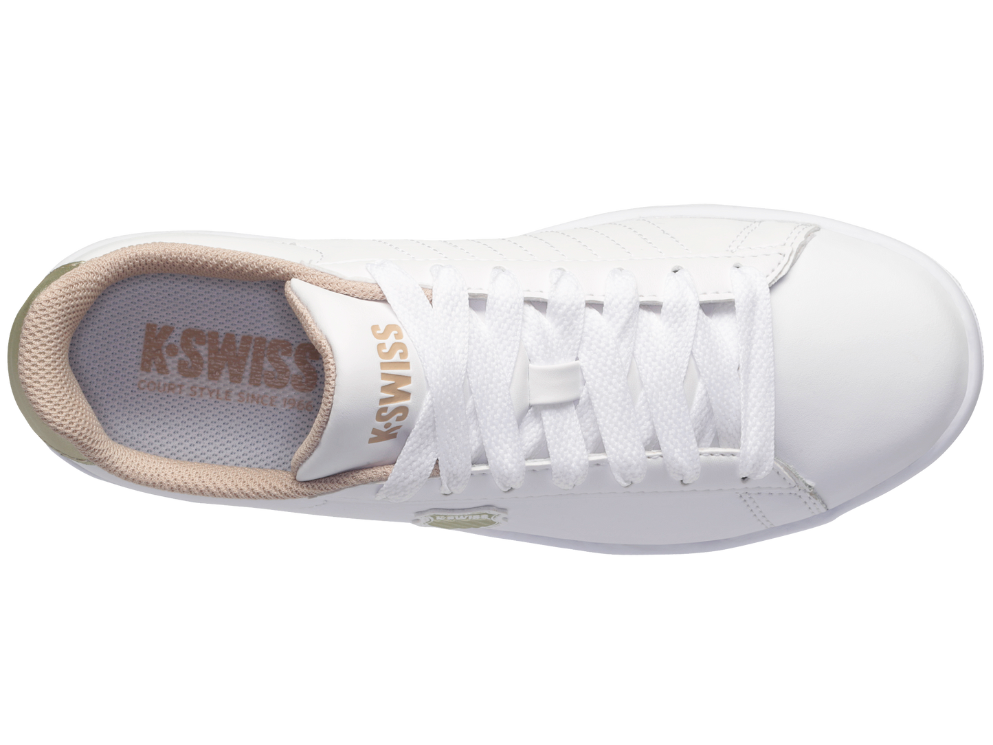96599-997-M | COURT SHIELD | WHITE/CHAMPAGNE