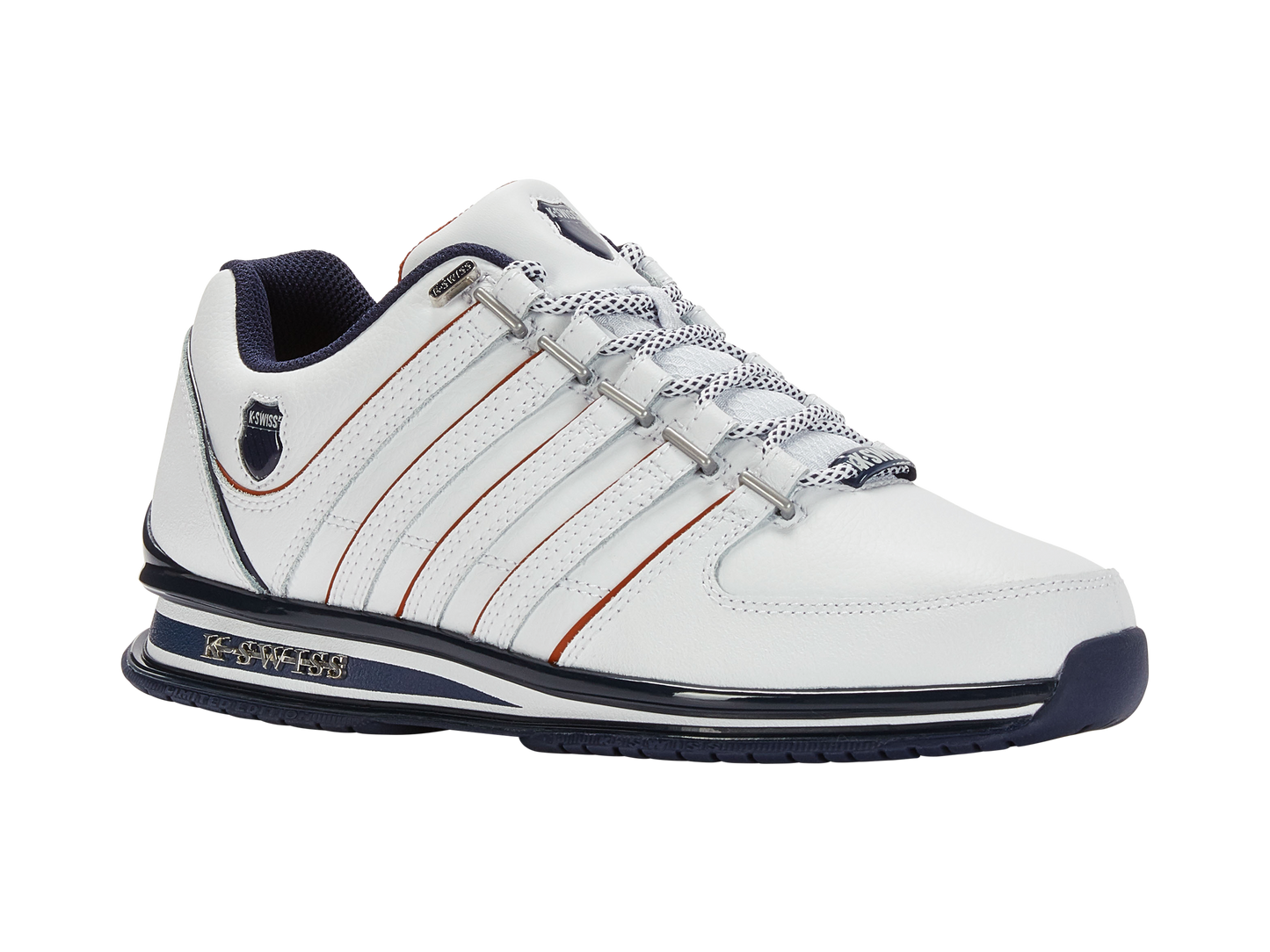 01235-171-M | RINZLER | WHITE/NAVY/BURNT OCHRE
