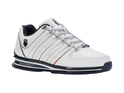 01235-171-M | RINZLER | WHITE/NAVY/BURNT OCHRE