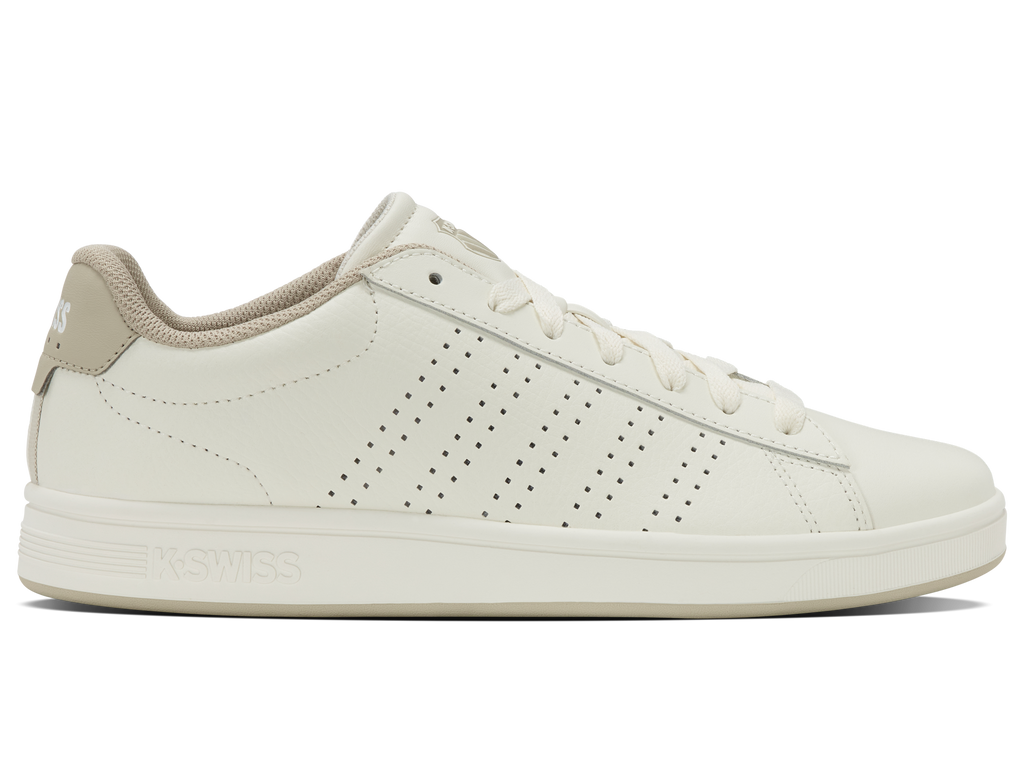 04411-127-M | COURT BASE II | SNOW WHITE/LIGHT GRAY/PEYOTE