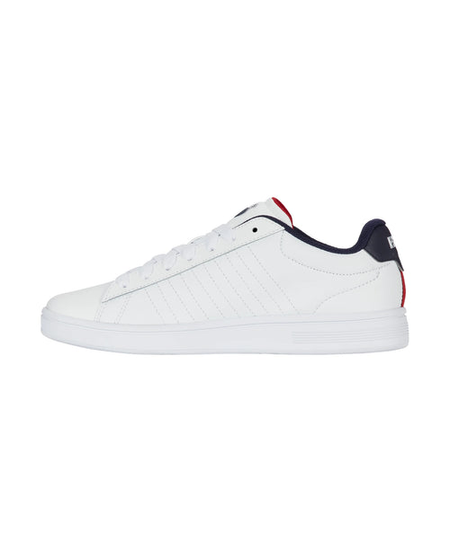 04412-983-M | COURT SHIELD II | WHITE/PEACOAT/SAMBA RED - K-Swiss EU - 6