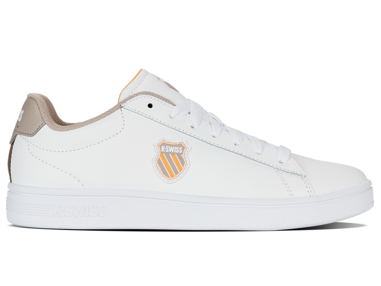 04412-988-M | COURT SHIELD II | WHITE/TAUPE/JURASSIC GOLD