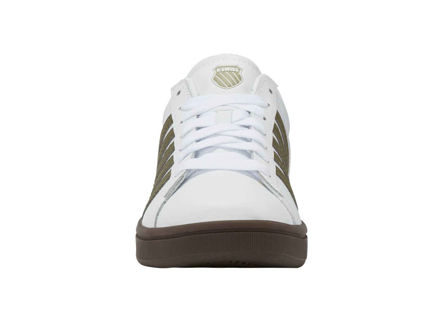 04413-125-M | COURT TIEBREAK II | WHITE/BURNT OLIVE/COLA GUM/ALFALFA