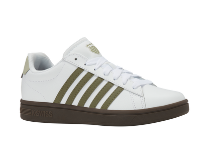 04413-125-M | COURT TIEBREAK II | WHITE/BURNT OLIVE/COLA GUM/ALFALFA