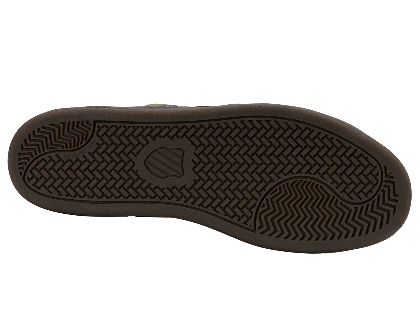 04413-125-M | COURT TIEBREAK II | WHITE/BURNT OLIVE/COLA GUM/ALFALFA