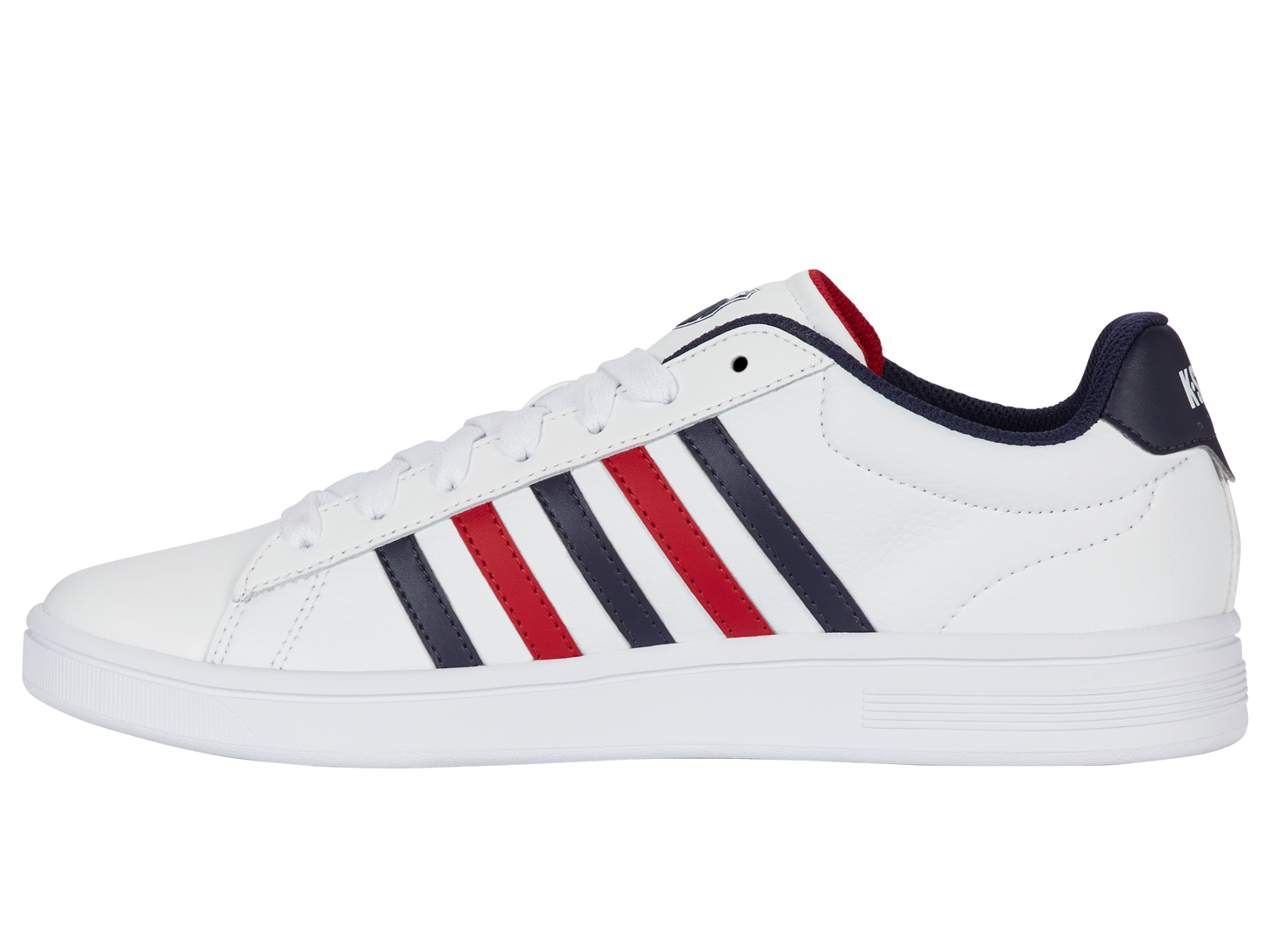 04413-983-M | COURT TIEBREAK II | WHITE/PEACOAT/SAMBA RED