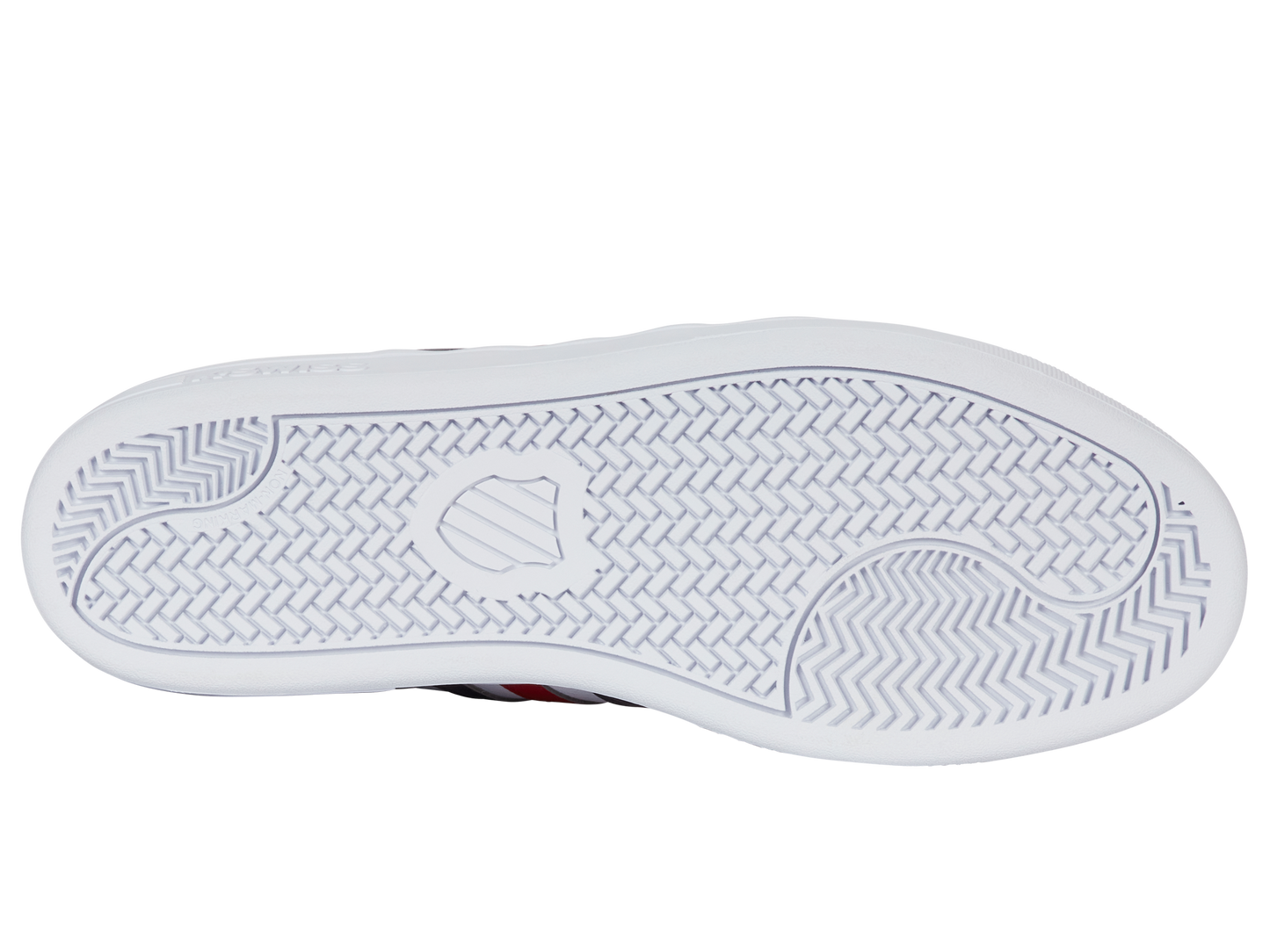 04413-983-M | COURT TIEBREAK II | WHITE/PEACOAT/SAMBA RED