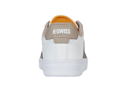 04413-986-M | COURT TIEBREAK II | WHITE/TAUPE/TEAK/JURASSIC GOLD