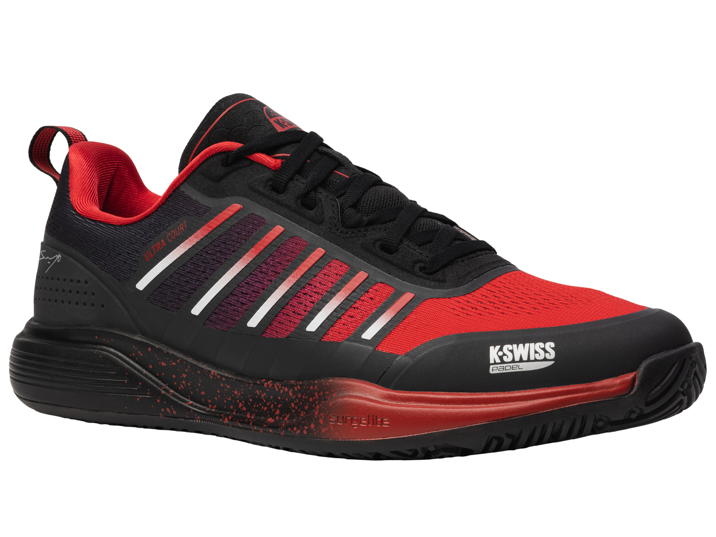 04436-927-M | ULTRA COURT PADEL | BLACK/ANTHRACITE/SANYO RED