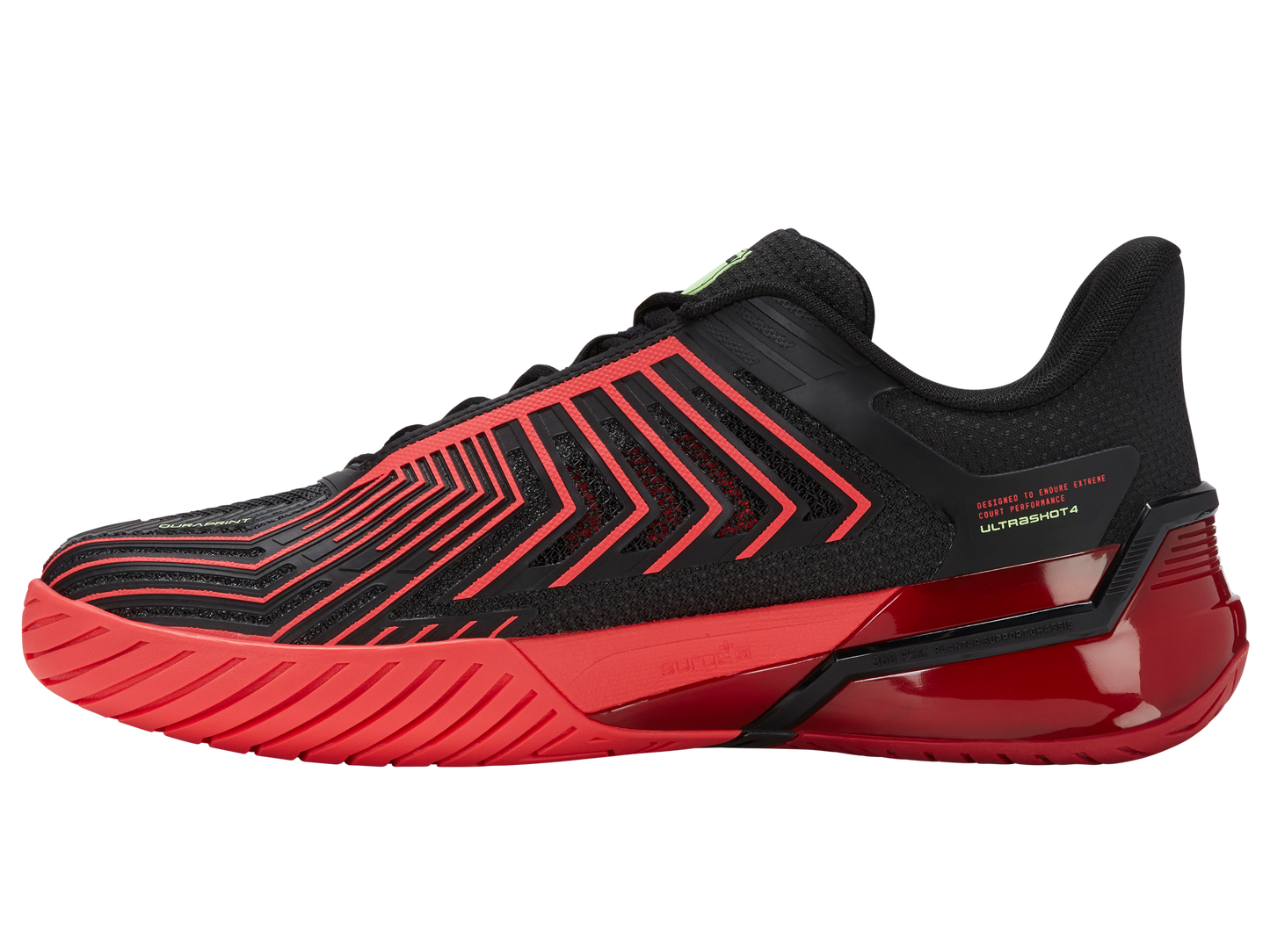 04437-059-M | ULTRASHOT 4 | BLACK/NEON LAVA/CHILI PEPPER