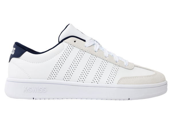 04784-124-M | COURT OPEN T-TOE | WHITE/INDIGO