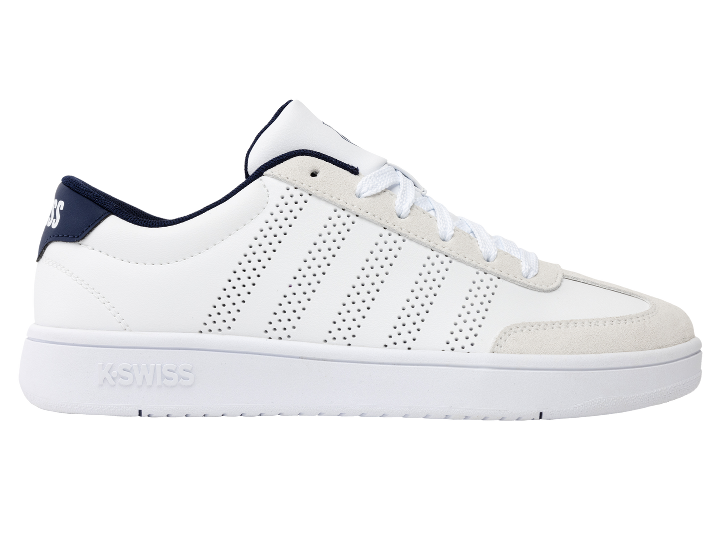 04784-124-M | COURT OPEN T-TOE | WHITE/INDIGO