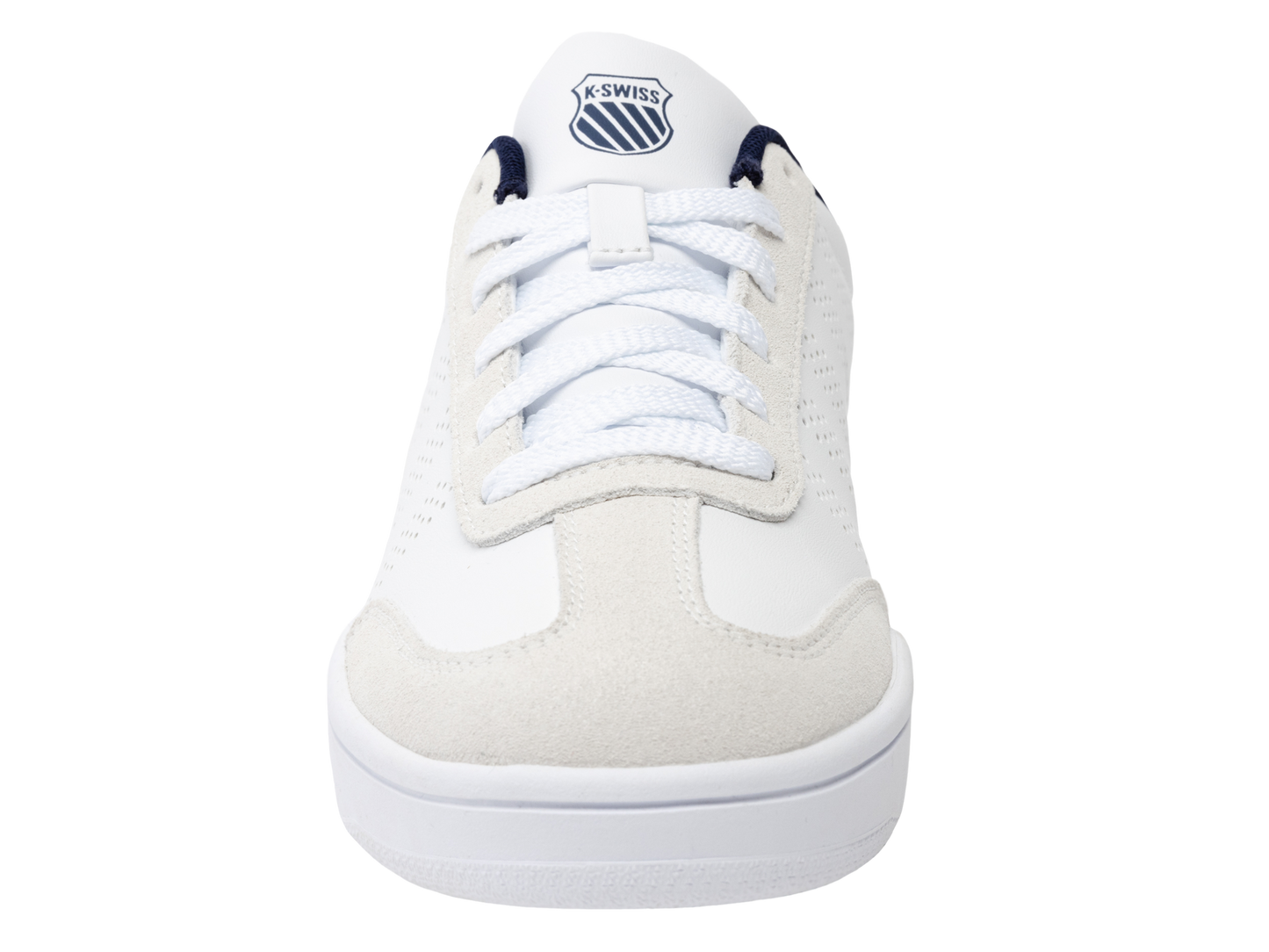 04784-124-M | COURT OPEN T-TOE | WHITE/INDIGO