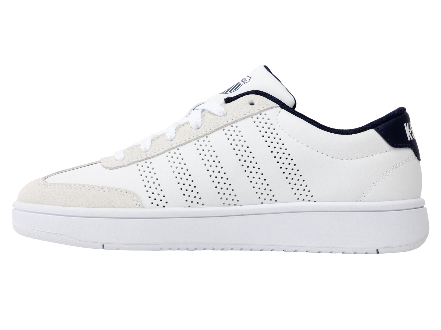 04784-124-M | COURT OPEN T-TOE | WHITE/INDIGO