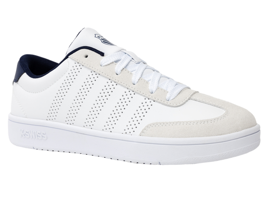 04784-124-M | COURT OPEN T-TOE | WHITE/INDIGO
