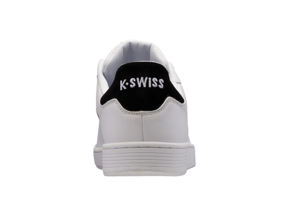 06347-123-M | MENS CLEAN COURT II CMF | WHITE/BLACK/COWHIDE