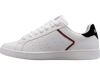 06347-123-M | MENS CLEAN COURT II CMF | WHITE/BLACK/COWHIDE