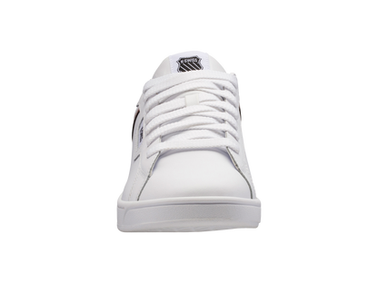 06347-123-M | MENS CLEAN COURT II CMF | WHITE/BLACK/COWHIDE