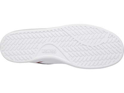 06347-123-M | MENS CLEAN COURT II CMF | WHITE/BLACK/COWHIDE
