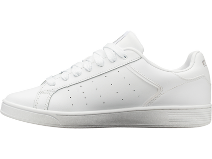 06347-141-M | MENS CLEAN COURT II CMF | WHITE/WHITE/GULL GRAY