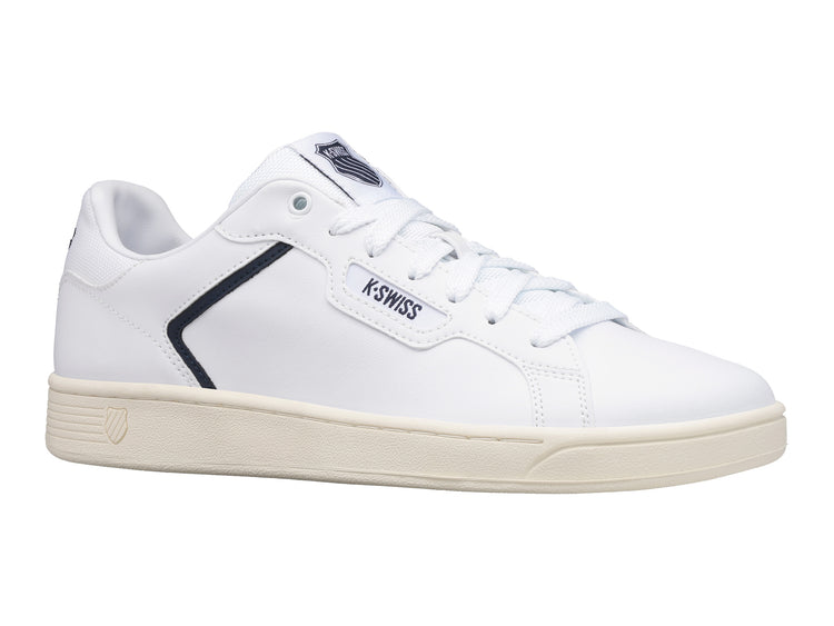 06347-159-M | MENS CLEAN COURT II CMF | WHITE/NAVY/ANTIQUE WHITE