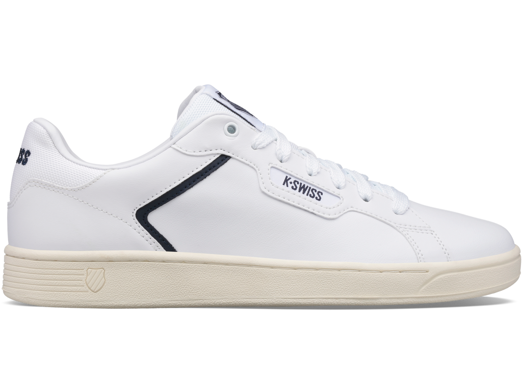 06347-159-M | MENS CLEAN COURT II CMF | WHITE/NAVY/ANTIQUE WHITE