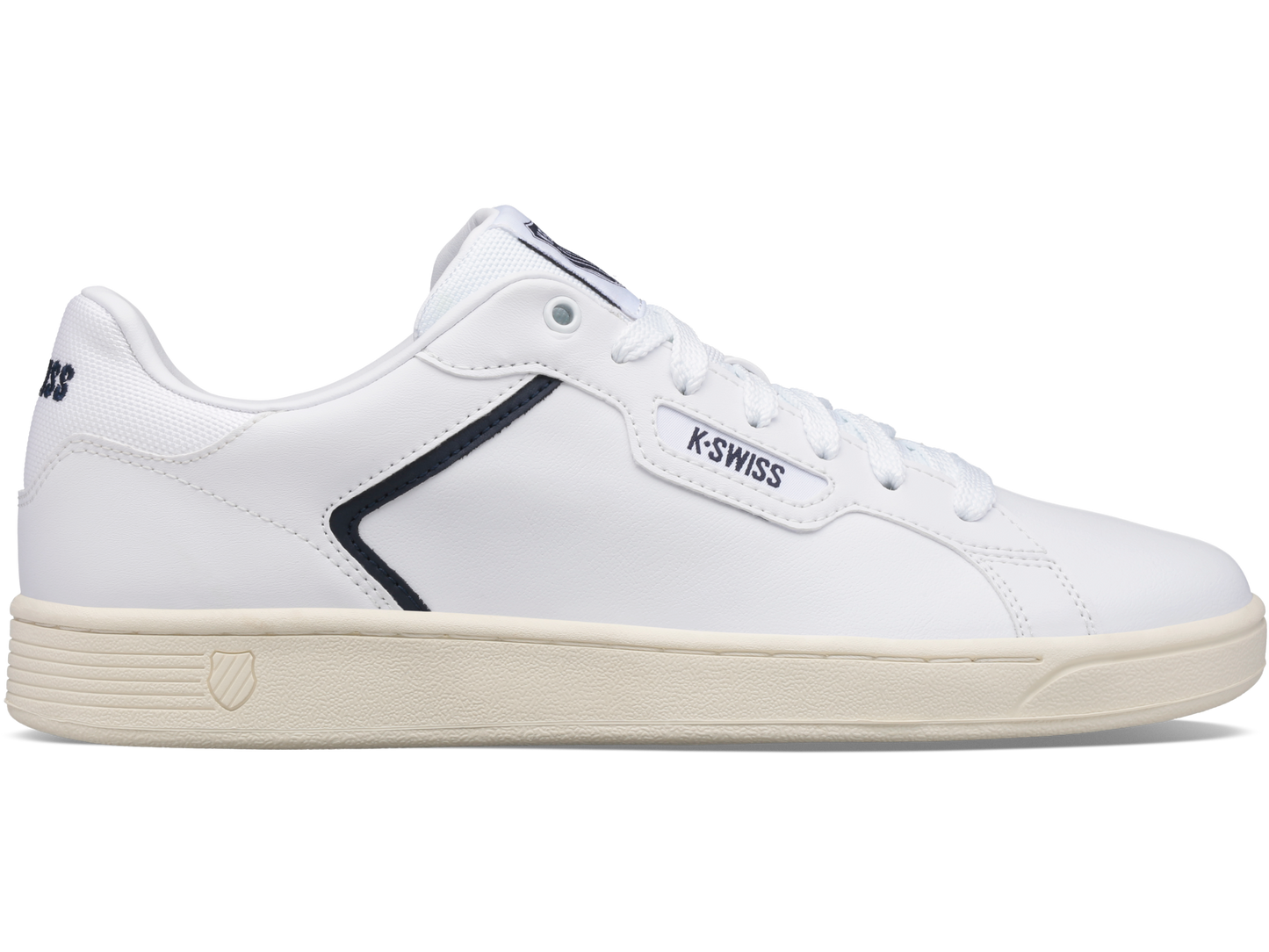 06347-159-M | MENS CLEAN COURT II CMF | WHITE/NAVY/ANTIQUE WHITE