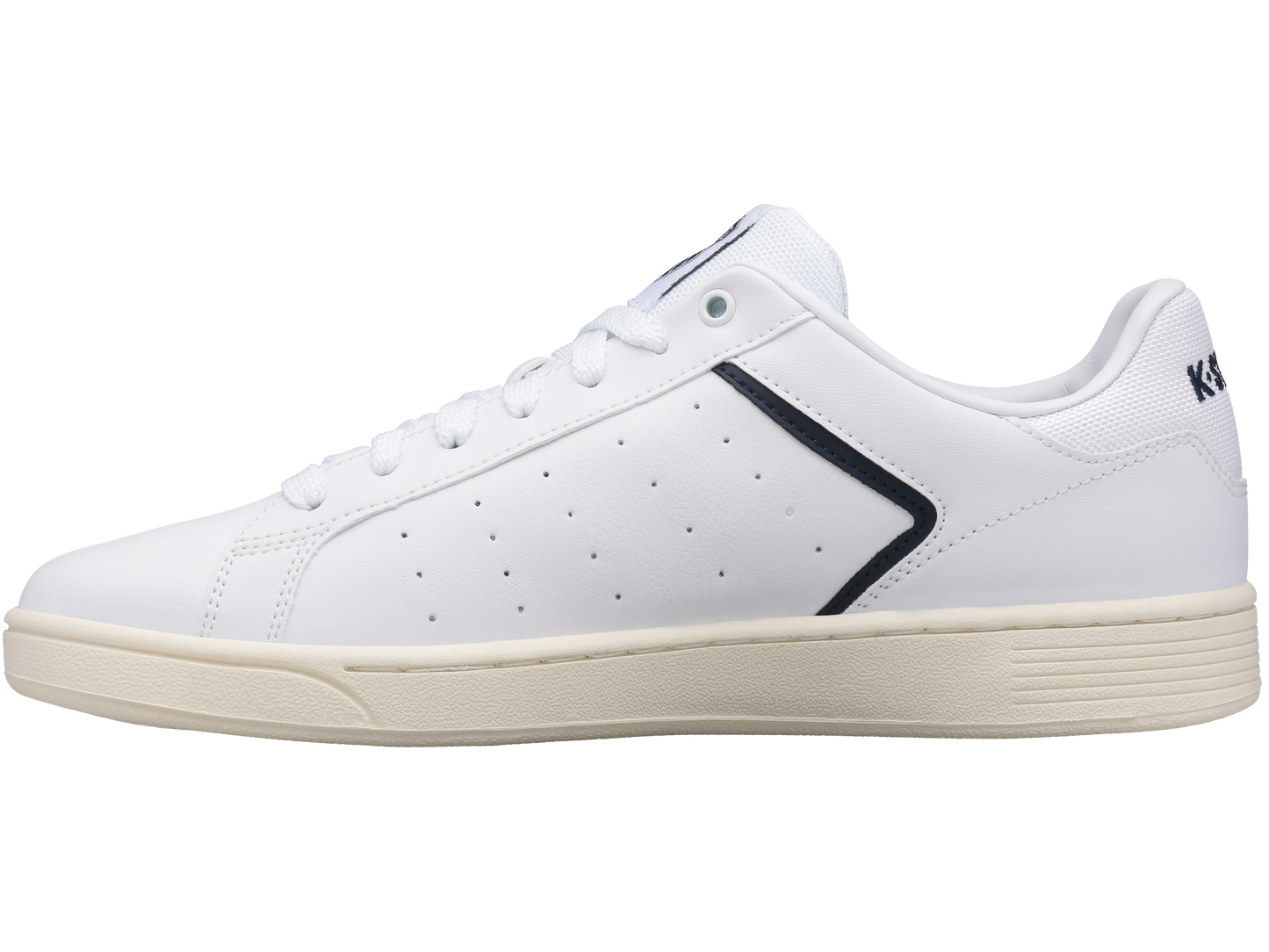 06347-159-M | MENS CLEAN COURT II CMF | WHITE/NAVY/ANTIQUE WHITE