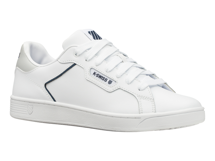 06347-169-M | MENS CLEAN COURT II CMF | WHITE/MAJOLICA BLUE/VAPOR BLUE