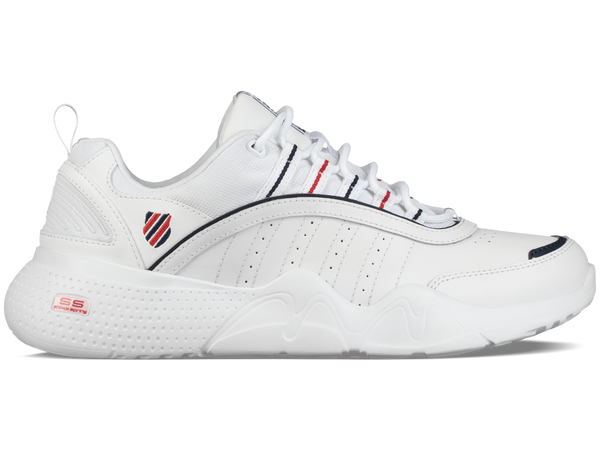 06398-159-M | MENS CR-CASTLE | WHITE/NAVY/RIBBON RED