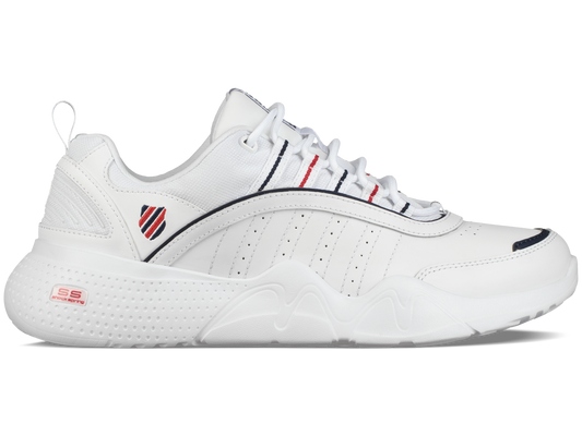 06398-159-M | MENS CR-CASTLE | WHITE/NAVY/RIBBON RED