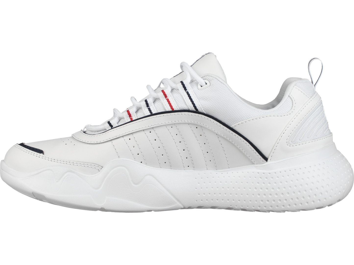 06398-159-M | MENS CR-CASTLE | WHITE/NAVY/RIBBON RED