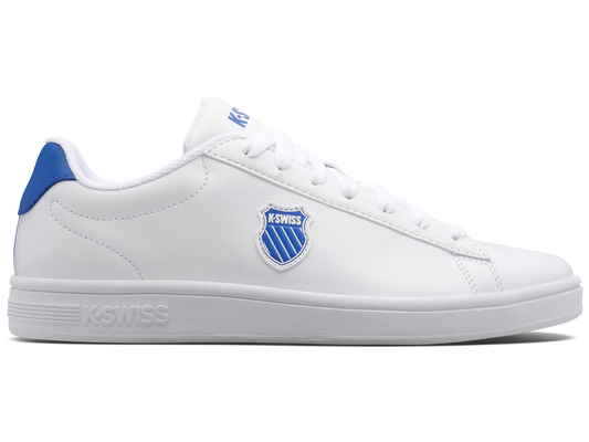 06599-117-M | COURT SHIELD | WHITE/CLASSIC BLUE