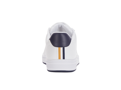 06599-856-M | COURT SHIELD | WHITE/NAVY/HONEY GOLD
