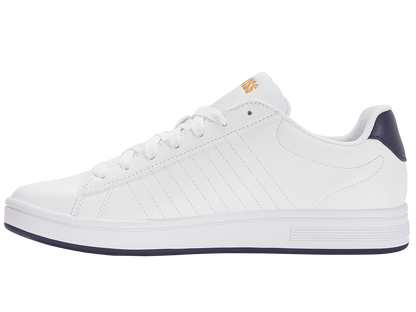 06599-856-M | COURT SHIELD | WHITE/NAVY/HONEY GOLD