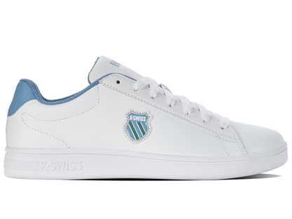06599-943-M | COURT SHIELD | WHITE/ASHLEIGH BLUE/BERYL GREEN