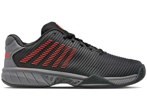 06613-042-M | HYPERCOURT EXPRESS 2 | JET BLACK/STEEL GRAY/SPICY ORANGE