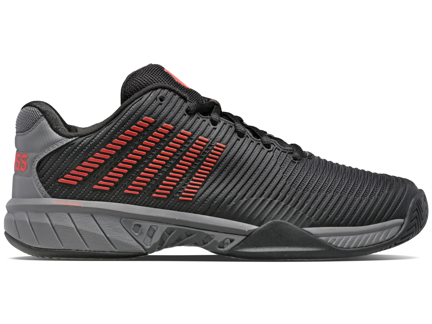 06613-042-M | HYPERCOURT EXPRESS 2 | JET BLACK/STEEL GRAY/SPICY ORANGE