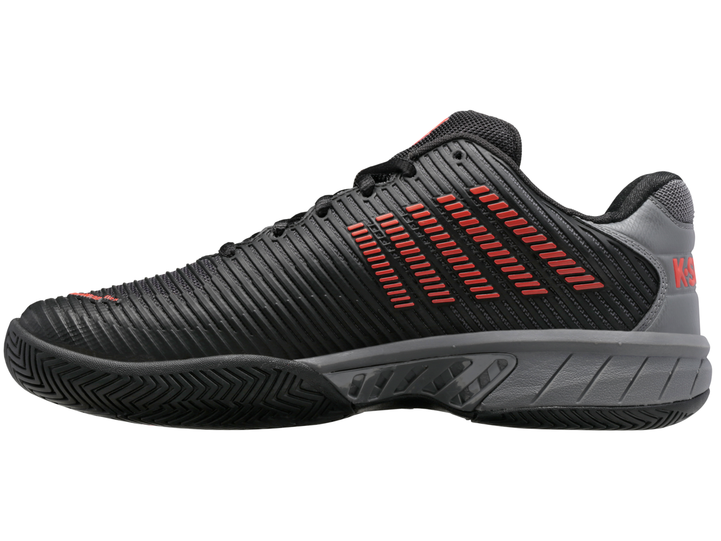 06613-042-M | HYPERCOURT EXPRESS 2 | JET BLACK/STEEL GRAY/SPICY ORANGE