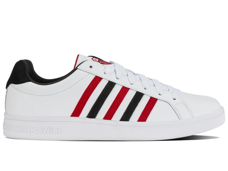 07011-146-M | COURT TIEBREAK | WHITE/JESTER RED/BLACK